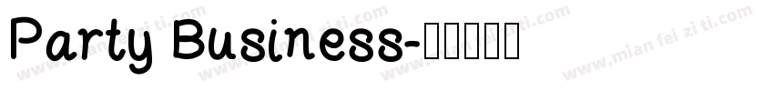 Party Business字体转换